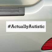 Eigenlijk autistisch bumpersticker (Op auto)
