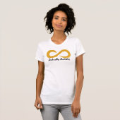 Eigenlijk Autistische Gold Infinity-Logo T-shirt (Voorkant volledig)