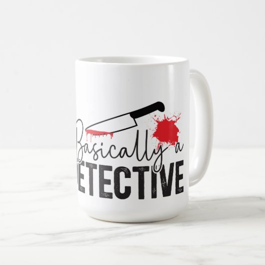 Eigenlijk detective koffiemok (Voorkant rechts)