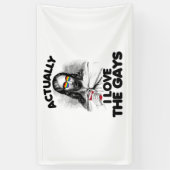 Eigenlijk hou ik van de homo's spandoek (Verticaal)