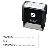 Eigenschap Algemeen grootboekteken Goedkeuring Zelfinktende Stempel (In situ)