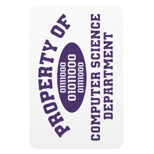 Eigenschap van de afdeling computerwetenschappen magneet (Verticaal)