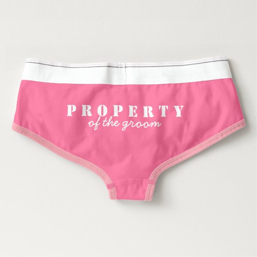 Eigenschap van de Groom Panties Funny Bridal Panti (Achterkant)