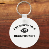 Eigenschap van een RECEPTIONIST Sleutelhanger (Voorkant)