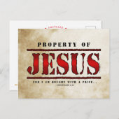 Eigenschap van Jezus Briefkaart (Voorkant / Achterkant)