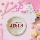 Eigenschap van Jezus Papieren Bordje (Feest)