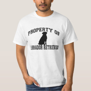 Eigenschap van Labrador-terugtrekwoorden met silho T-shirt