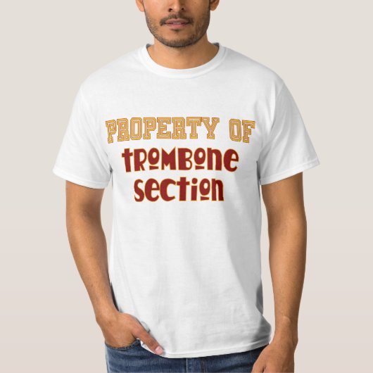 Eigenschap van Trombone-sectie T-shirt (Voorkant)