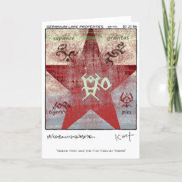 eigenschappen van het geraniummeer feestdagen kaart