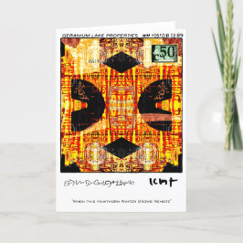 eigenschappen van het geraniummeer feestdagen kaart