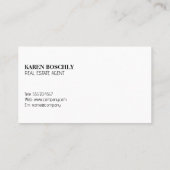 Eigenschappen | zwarte koolstof | houtafwerking visitekaartje (Achterkant)