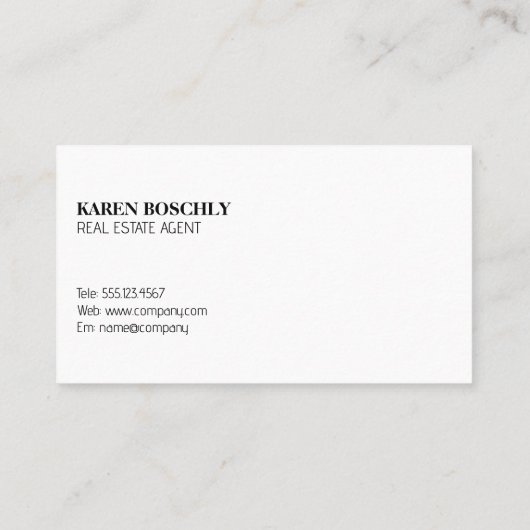 Eigenschappen | zwarte koolstof | houtafwerking visitekaartje (Achterkant)