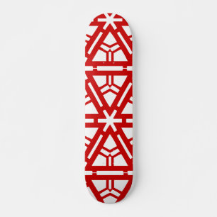 Eigentijds Rood Art. Skateboard