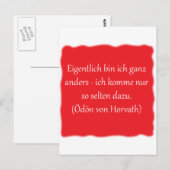 Eigentlich bin ich ganz anders... briefkaart (Voorkant / Achterkant)