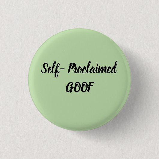Eigenverklaarde Gek Ronde Button 3,2 Cm (Voorkant)