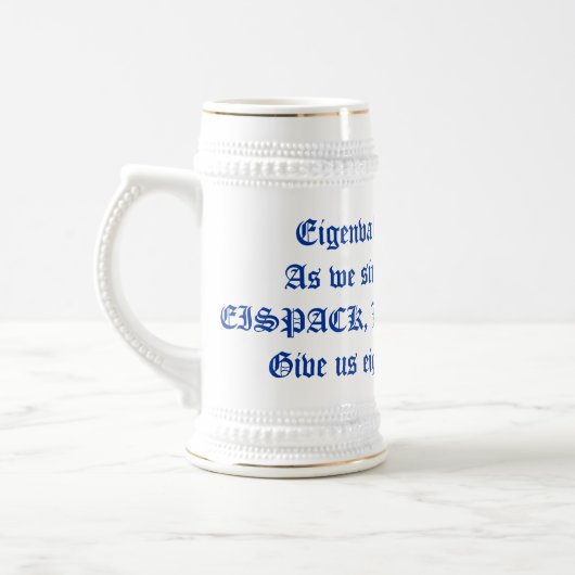 Eigenwaarde Drink Tankard Bierpul (Links)