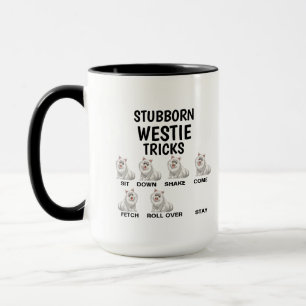 Eigenwijze Westie-trucs, grappige West Highland Wh Mok