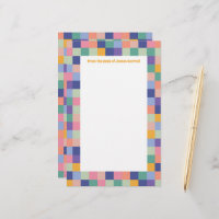 Eigenzinnig en Leuk Kleurrijk Checkerboard Grid