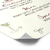 Eigenzinnig handgetekend balkmenu poster (Hoek)