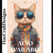 Eigenzinnig Leuk Cool & Schattige Cyberpunk Cat BC Tissuepapier