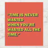 eigenzinnig prijsopgave wijn etiket (Enkel label)