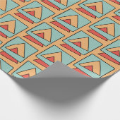 Eigenzinnig retro-patroon cadeaupapier (Hoek)