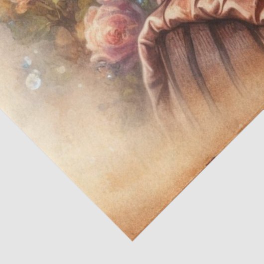 Eigenzinnige Antiek Steampunk Raccoon Decoupage Tissuepapier (Detail)