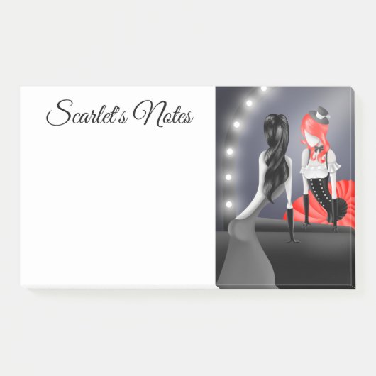 Eigenzinnige Ballerina & Dancer-reflectie Post-it® Notes (Voorkant)