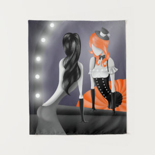 Eigenzinnige Ballerina & Dancer-reflectie Sinaasap Wandkleed