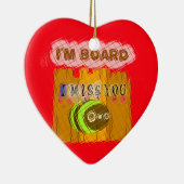 Eigenzinnige Bee Art Print Keramisch Ornament (Rechts)