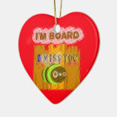 Eigenzinnige Bee Art Print Keramisch Ornament (Links)