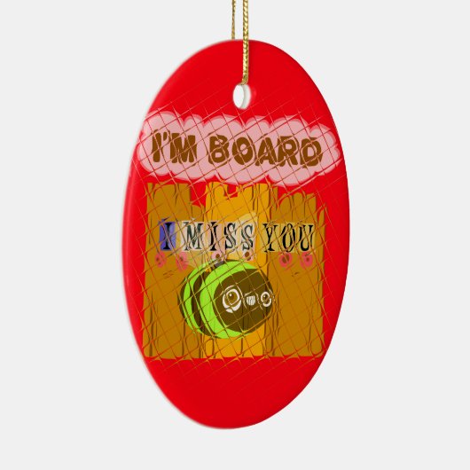 Eigenzinnige Bee Art Print Keramisch Ornament (Rechts)