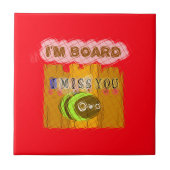 Eigenzinnige Bee Art Print Tegeltje (Voorkant)