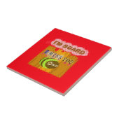 Eigenzinnige Bee Art Print Tegeltje (Zijkant)