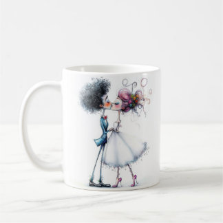 Eigenzinnige bruid en bruidegom koffiemok