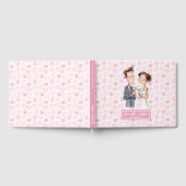 Eigenzinnige bruiloft paar Keepsake Guest boek (Volledig)