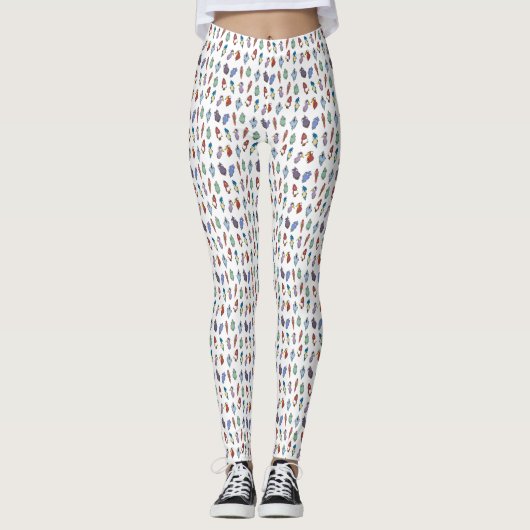 Eigenzinnige Cartoon Bird Pattern Leggings (Voorkant)