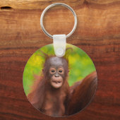 Eigenzinnige charme van een orang-oetan Baby Sleutelhanger (Achterkant)