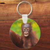 Eigenzinnige charme van een orang-oetan Baby Sleutelhanger (Voorkant)