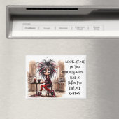 Eigenzinnige Coffee Lady Risico It Magnet Magneet (Insitu (Vaatwasser))