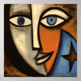 Eigenzinnige contouren: speelse perspectieven poster