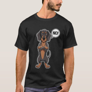 Eigenzinnige Draadharige Dachshund NO Teckel Hond T-shirt