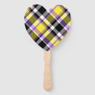 Eigenzinnige eclectische Boho Nonbinary Plaid Prid Handwaaier