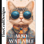 Eigenzinnige Fun Cool & Schattigee Cyberpunk Cat B Tissuepapier