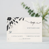 Eigenzinnige Funky Unique Humor Meme Funny Wedding RSVP Kaartje (Staand voorkant)