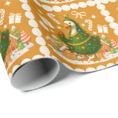 eigenzinnige gans kerstboom | Grappige vakantie Cadeaupapier (Rol Hoek)