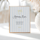 Eigenzinnige hand getrokken citroen gestreepte mim poster