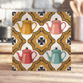 Eigenzinnige jaren 1950 Kitsch Design met Speelse  Tegeltje