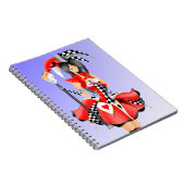 Eigenzinnige Jester en Poppenkoning Rood Blauw Notitieboek (Rechterzijde)