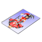 Eigenzinnige Jester en Poppenkoning Rood Blauw Notitieboek (Linkerzijde)